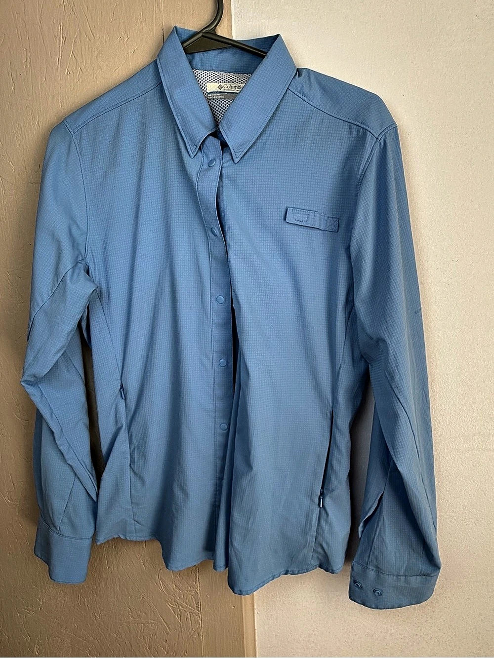 Columbia men’s PFG Tamiami II Long Sleeve Shirt Blue Long Sleeve Shirt Medium